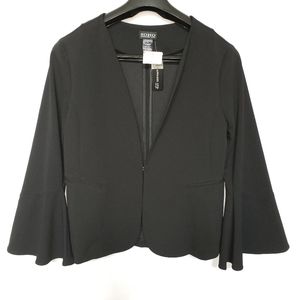 Dress Bell Sleeve Black Blazer XL SOHO NWTs